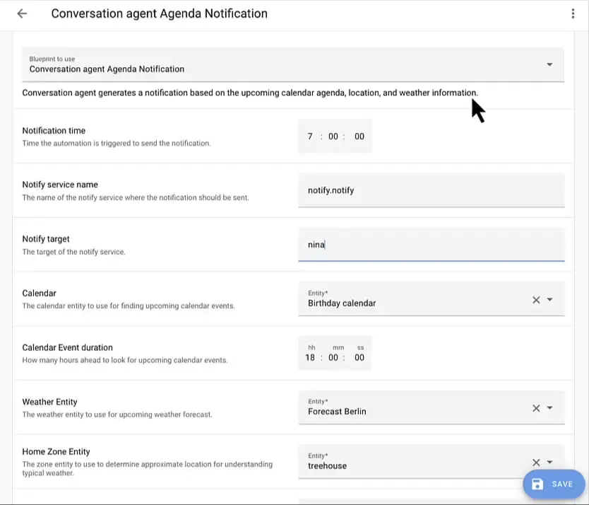 Blueprints αυτοματισμών στο Home Assistant
