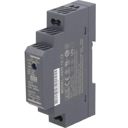 MEAN WELL HDR-15-12 12V DIN-rail power supply